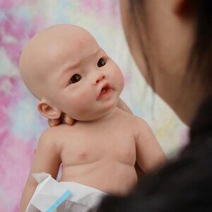 🆕17Inch Full Body Silicone Not Vinyl Reborn Baby Dolls Realistic Newborn Girl